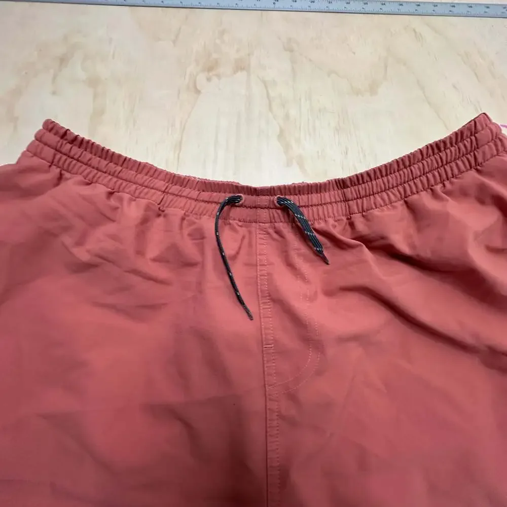 Columbia Men's Pink Pull-On Athletic Shorts with Mesh Pockets Size L